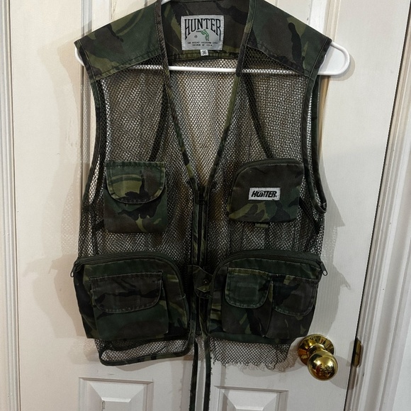 vintage thrift distressed army vest mesh taking offers - Picture 3 of 7
